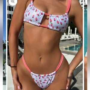 Strawberry Milk Mob “Strawbaby” bikini set